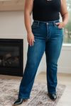 Judy Blue High Rise Button Fly Straight Jeans