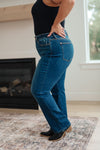 Judy Blue High Rise Button Fly Straight Jeans