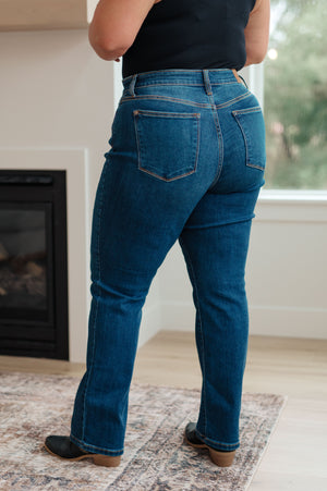 Judy Blue High Rise Button Fly Straight Jeans