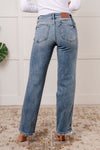 Judy Blue  Mid Rise Cell Phone Pocket Dad Jeans