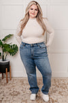Judy Blue  Mid Rise Cell Phone Pocket Dad Jeans