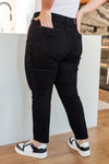 Judy Blue Rhinestone Slim Fit Jeans in Black