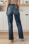 Judy Blue High Rise 90's Straight Jeans in Dark Wash