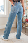 Judy Blue High Rise 90's Straight Jeans in Light Wash