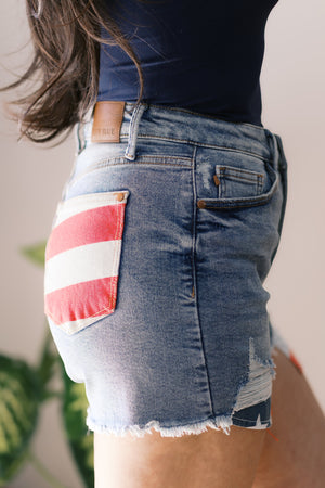Judy Blue Stars & Stripes Shorts