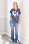 Judy Blue Freedom Rings Flare Jeans