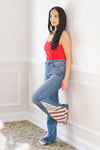 Judy Blue Freedom Rings Flare Jeans