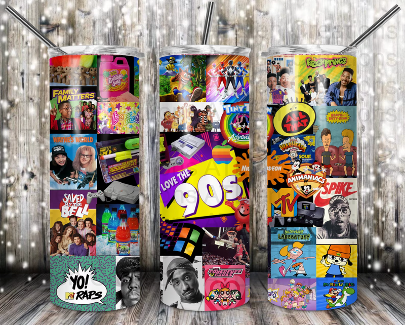 Love the 90's 20oz Skinny Tumbler