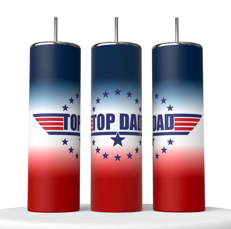 Top Dad 20oz Skinny Tumbler