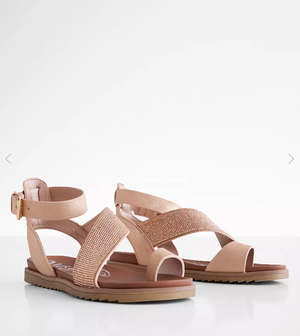 Very G Sandals in Rose Gold and Glitter SALE Ivory Gem