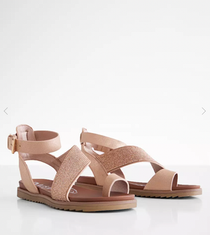 Very G Sandals in Rose Gold and Glitter