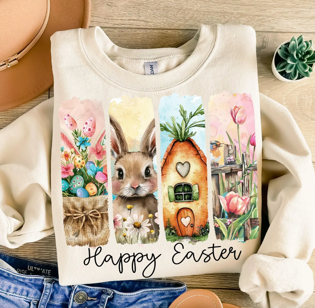 Happy Easter Graphic Tee or Pullover