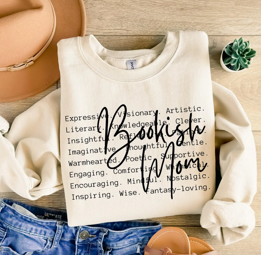 Bookish Mom Graphic Tee or Pullover