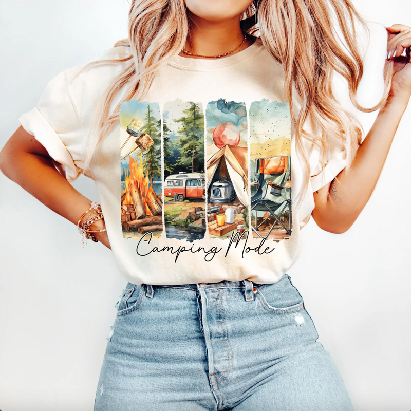 Camping Mode Graphic Tee or Pullover