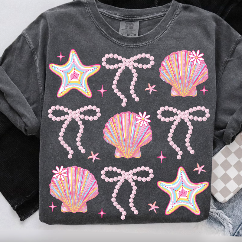 Summer Clam Coquette Graphic Tee