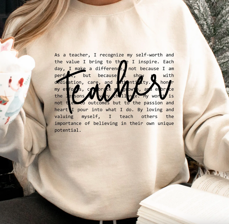 Teacher Words Graphic Tee or Pullover