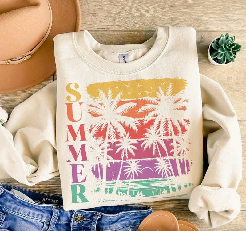 Summer Radiant Graphic Tee or Pullover