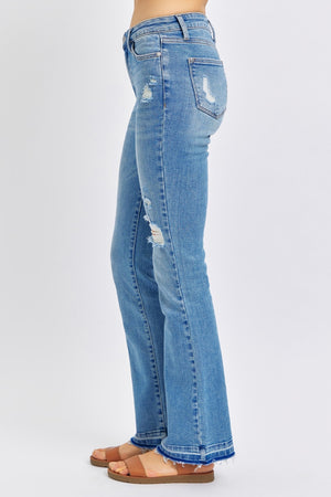 Judy Blue Leave It To Me Mid Rise Distressed Jeans