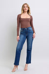 Judy Blue Side Seam Detail Straight Jeans