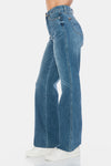 Judy BlueTummy Control Cut Raw Hem Straight Jeans