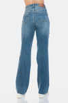 Judy BlueTummy Control Cut Raw Hem Straight Jeans