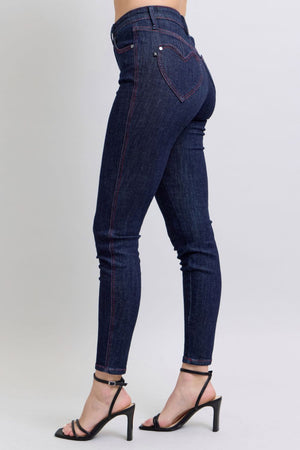 Judy Blue Heart Shaped Back Pocket Skinny Jeans