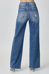 Risen Straight High Rise Jeans