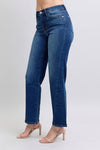 Judy Blue Side Seam Detail Straight Jeans