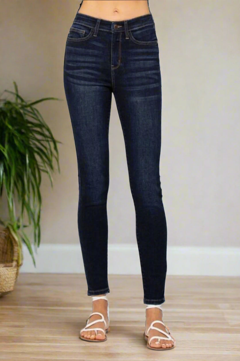 Judy Blue Other Side High Waist Handsand Skinny Jeans