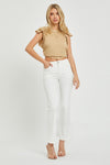 Risen Mid Rise Jeans with Pockets