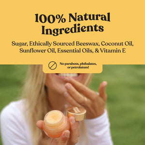 Poppy & Pout Lip Scrub, Pomegranate Peach