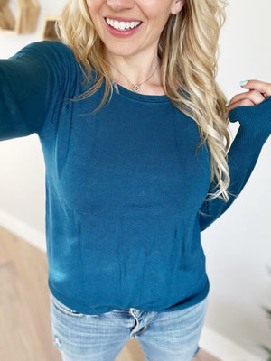 It's Complicated Sweater in Teal