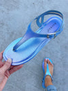 Give It A Shot Sandal in Blue