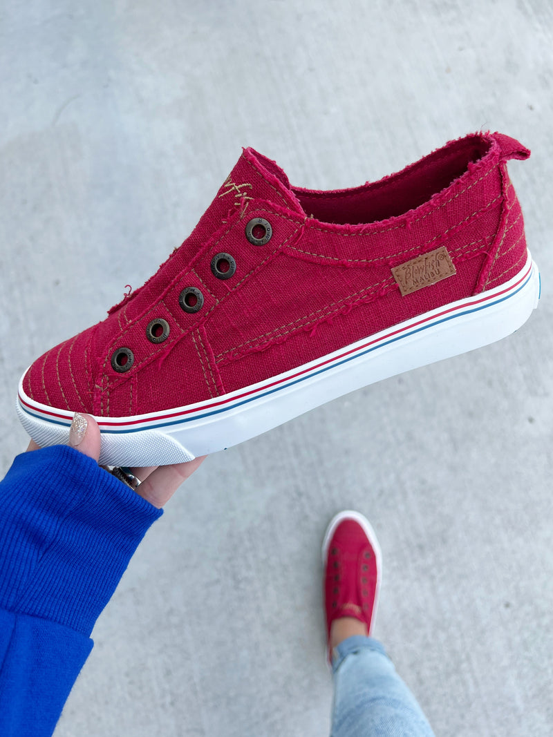 Blowfish Let's Party Sneakers in Deep Red