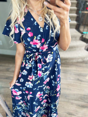 About That Time Maxi Dress in Navy