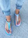 Give It A Shot Sandal in Blue