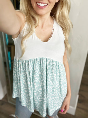 Whoopsie Daisy Floral Peplum