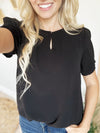 Hello Darling Blouse in Black
