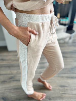 Relax Mode Brushed Joggers in Oatmeal
