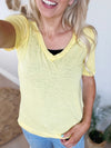 Remarkable Moments Melange Short Sleeve V-Neck (Multiple Colors)