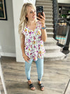 Just Wanna Tell You How I'm Feelin' Floral Babydoll in Off-White