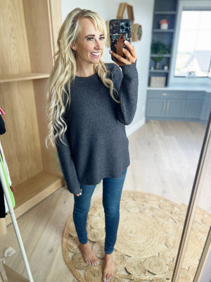 Pick Up And Go Sweater in Charcoal
