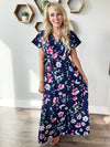 About That Time Maxi Dress in Navy