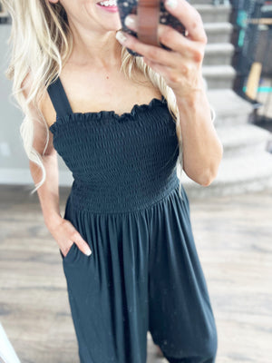 Better Days Jumpsuit in Black