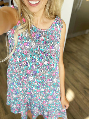 Floral Essence Tie Strap Dress
