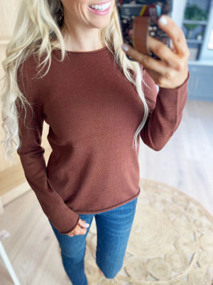 Cool and Calm Sweater in Dark Brown