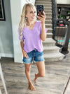 Disappearing Act V-Neck Short Sleeve Blouse (Multiple Colors)