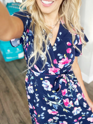 About That Time Maxi Dress in Navy