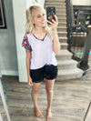 So Into You Lavender Floral Top