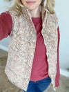 Only the Best Floral Vest in Taupe